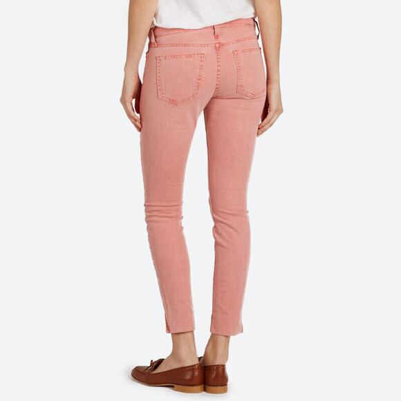 Current/Elliott The Side Slit Stiletto Jeans in Faded Red (Pink) Sz 23 NWT $208 - Picture 3 of 11